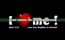 OKX删除了还能恢复吗？别慌！W亿B3钱包资产安全终极指南