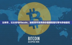 比特币、以太坊与Filecoin，加密货币世界的价值锚智能引擎与存储基石
