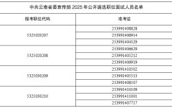中共云南省委宣传部2025年公开遴选面试人员名单公告