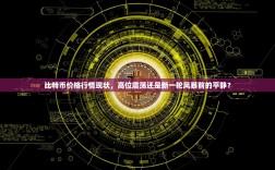 比特币价格行情现状，高位震荡还是新一轮风暴前的平静？