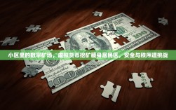 小区里的数字矿场，虚拟货币挖矿藏身居民区，安全与秩序遭挑战