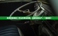 视频详解赛欧二手车交易全流程，从选车到过户，一篇搞定！