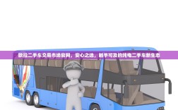 欧拉二手车交易市场官网，安心之选，触手可及的纯电二手车新生态