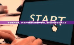 零基础到精通，欧艺交易操作流程视频教程，助你轻松开启投资之旅