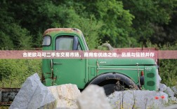 合肥欧马可二手车交易市场，商用车优选之地，品质与信赖并存