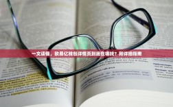 一文读懂，欧易亿钱包详情页到底在哪找？附详细指南