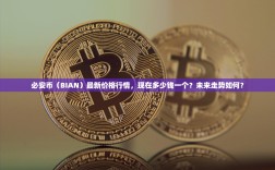 必安币（BIAN）最新价格行情，现在多少钱一个？未来走势如何？