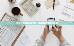 欧洲二手机床设备交易，机遇与并存的智慧之选