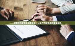欧意合约交易手续费详解，计算方式与影响因素全解析