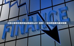 亿欧亿莱特交易所地址错误怎么办？别慌！一份详尽排查与解决指南